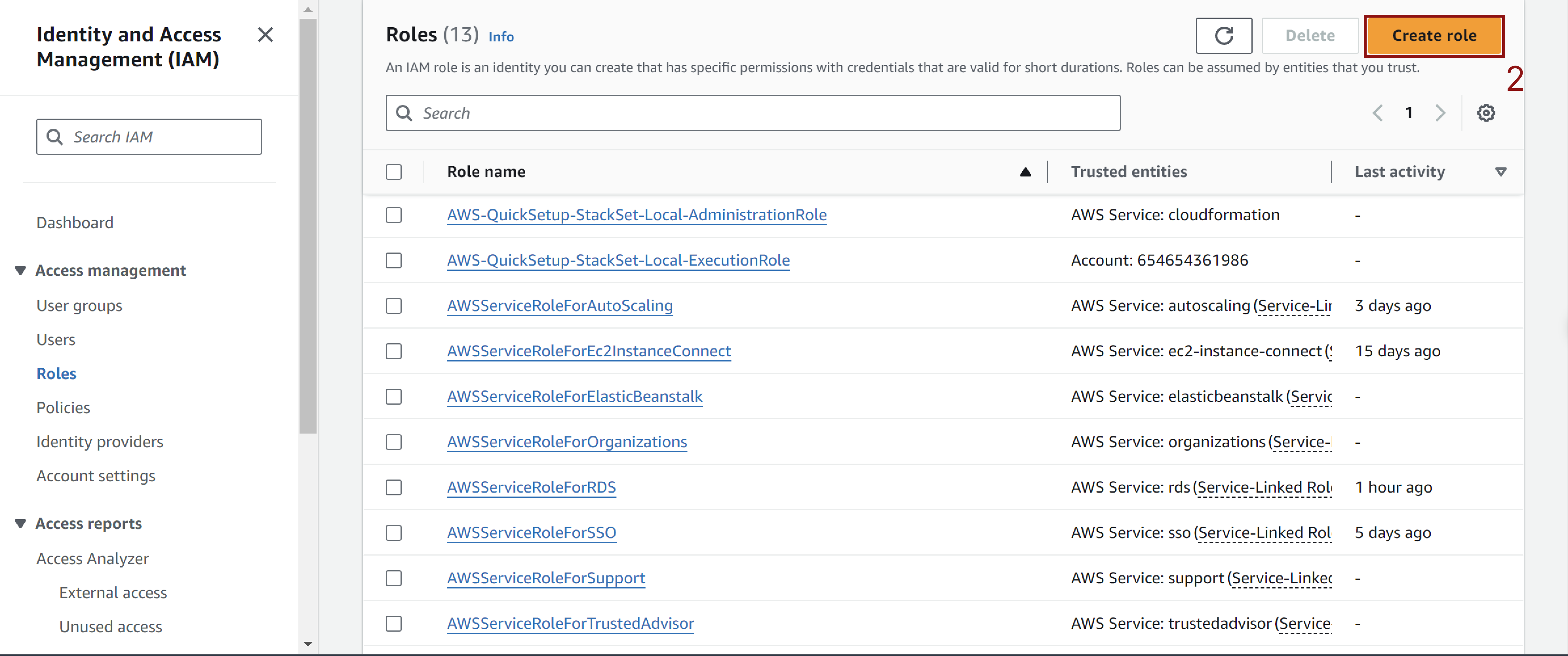 Role RDS Access