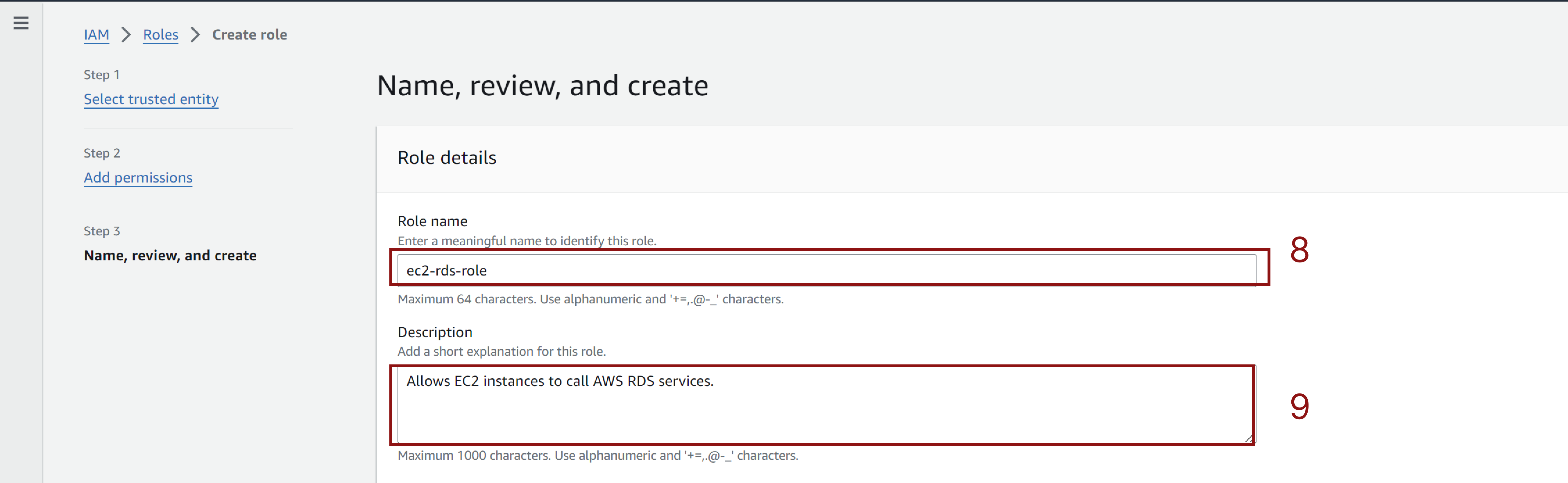 Role RDS Access